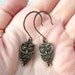 Owl Dangle Earrings Owl Jewelry - Hoot