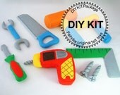 DIY felt Toolbox KIT Package--K-T09