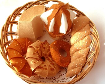 DIY felt Donuts,Chiffon cake,ice cream---PDF Pattern via Email--F08