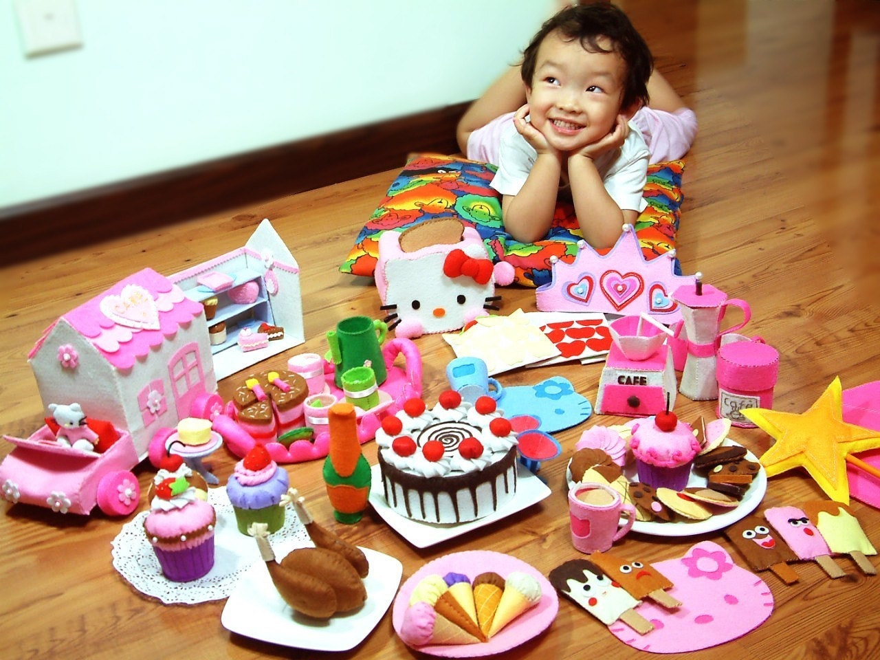 Lovely Pink Party Collection at special price---PDF Pattern via Email-T03,T07,T08,F09,F18,F20,F23,F24,F25