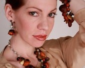 Vintage H Stern Exotic Nature Nuts Seeds Necklace Bracelet Earrings Rare Jewelry Set 1960s Mint