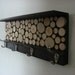 Rustic Modern Coat Rack with Hooks and Shelf - 9"x24" Made To Order