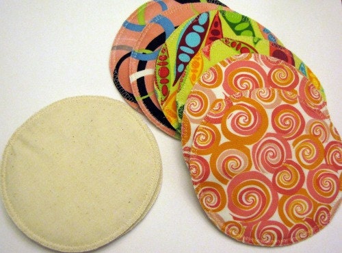 4 set pack Sweet Pea Collection Posh Pads-Fashionable Organic Bamboo Nursing Pads