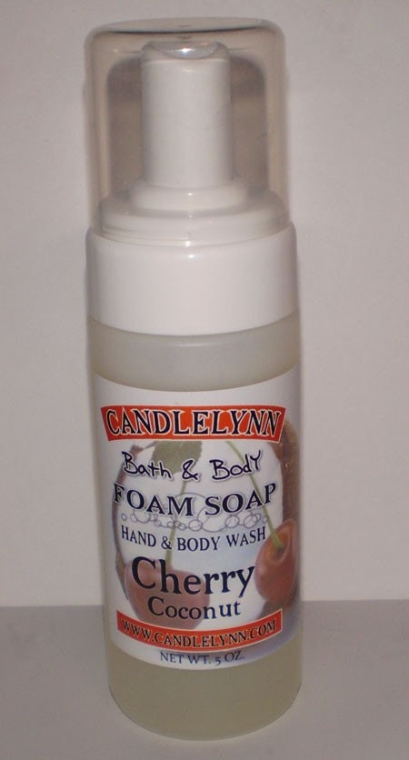 5 oz CHERRY COCONUT Foaming Hand Soap & Body Wash