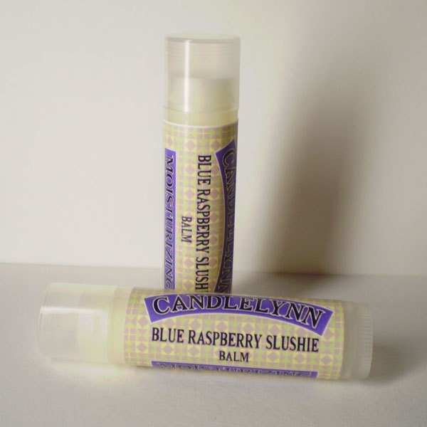 Blue Raspberry Slushie Lip Balm by Candle Lynn - Made with Organic Shea and Cocoa Butters
