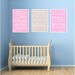 3 typography bus roll poster set - girls