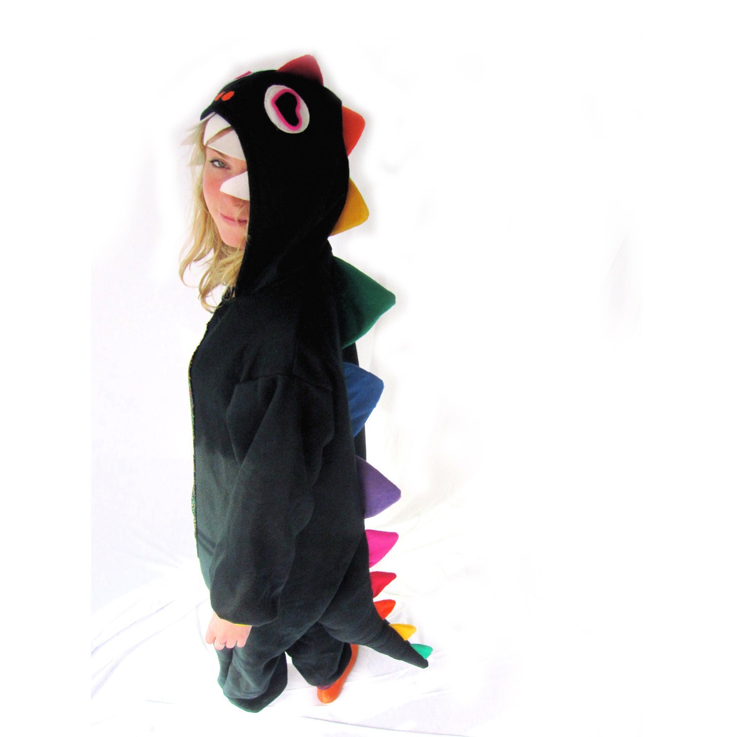 Rainbow Dinosaur Onesie - LIMITED EDITION - Full length animal costume by BangBangCrash
