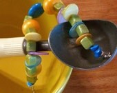 Ice Cream Sherbet  Beaded Bracelet