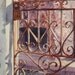 Gate Art Painting Print Landscape Watercolor - Home Decor, Office Decor - Men Women - Old Rusty Iron - Lace Gate - Door - Travel Art