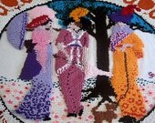 Vintage Art Nouveau Crochet Tapestry In 3D, Handmade on Etsy