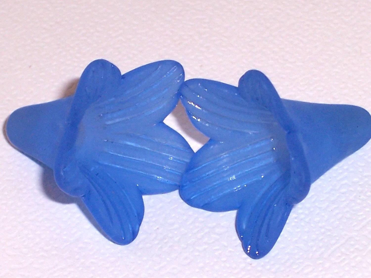 Trumpet Flower Dark Blue 22mm (4)