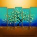 Abstract Modern Landscape Tree Asian Art by Gabriela 50x30 Large, texture
