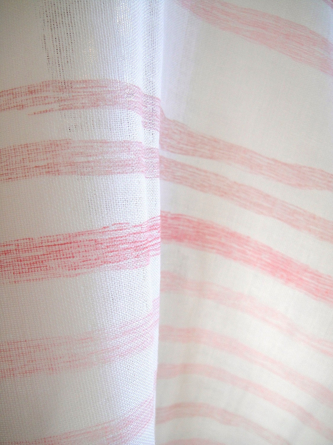 Cotton doublegauze by nani IRO 2011 SAAA screen-printed pink on warm white. AUD24/m. AUD6/ quarter metre (25cm)
