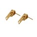 Zipper Earrings posts In Gold