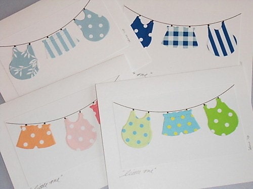 Baby Greeting Card - Baby Announcement Card - Baby Shower Card - Welcome Baby Cards  IB01