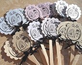 Cupcake Toppers - Set of Ten (10) Bridal Shower Cupcake Toppers - Wedding Cake Toppers - Cake Toppers - CCTWD