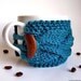 KNITTING PATTERN - Cup Cozy Pattern - Coffee Cozy Pattern - Mug Sleeve Pattern to Knit - Instant Download