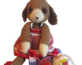Sweetest Tara PUPPY Dog is Knitting Her Scarf Knit PATTERN pdf EMAIL