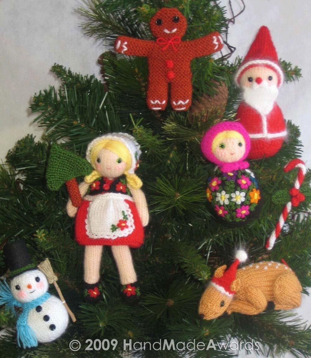 CHRISTMAS ORNAMENTS Kit Pdf Email Knit PATTERN