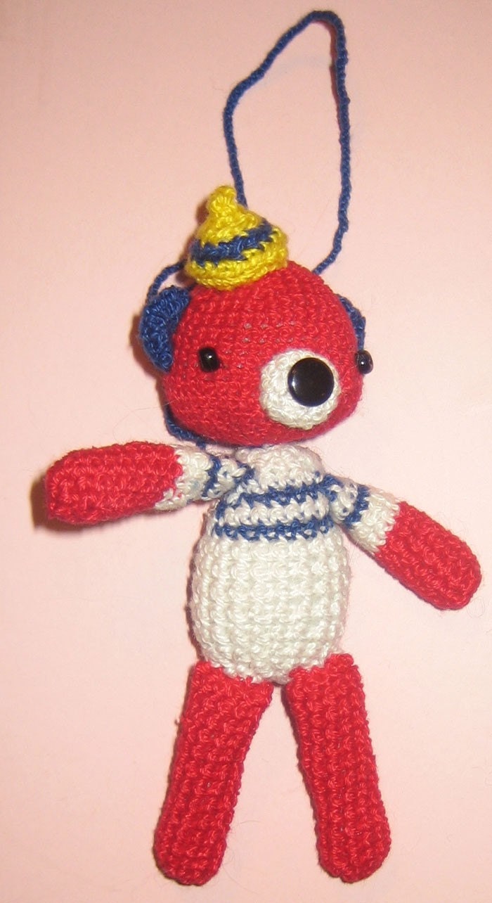 Sailor Red BEAR Pdf Email CROCHET PATTERN
