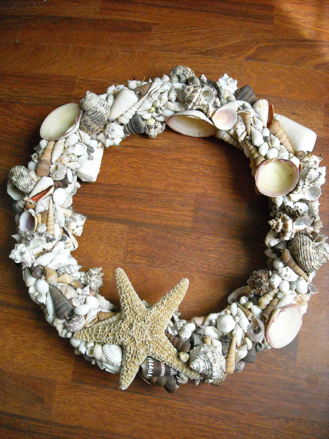 Large Pacific/Indian Ocean Shell Wreath- 18 inches