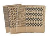 4 Pocket Notebooks, Geometric No.2