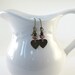 Brass Heart Earrings Trinity Brass Czech Glass Beaded Lever Back