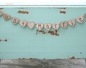 Just Married Engraved Wood Banner Rustic Photo Prop Sign (item E10565)