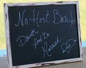 12x16 custom Distressed Barn Wood Style Chalkboard Sign Frame