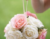 Kissing Ball pomander Aisle Decoration Shabby Chic Wedding Vintage Inspired