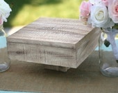 Barn Wood Shabby Style Medium Cake Stand Vintage Inspired Rustic Chic Wedding Decoration Custom You Pick The Color