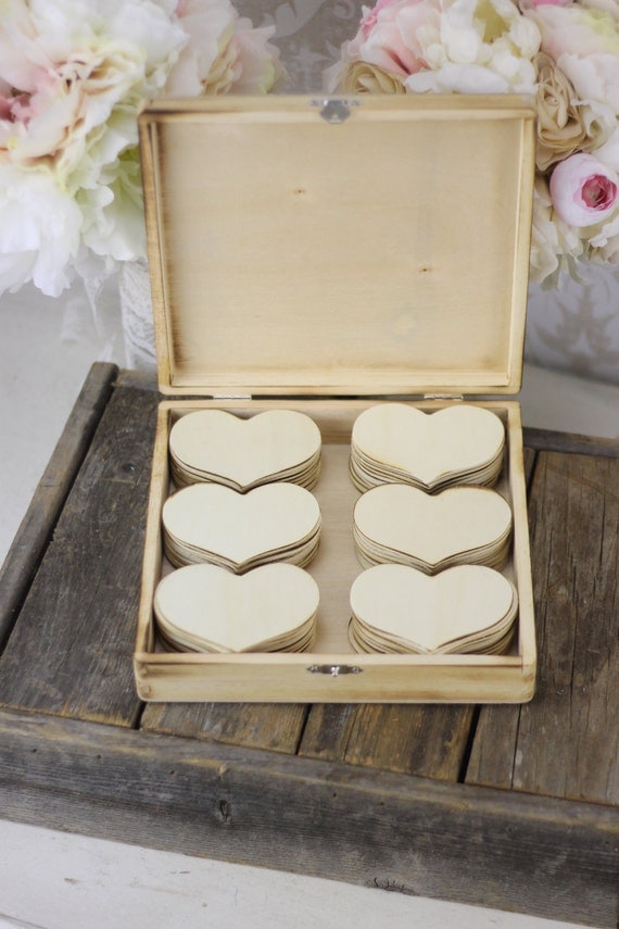 Wood Guest Book Box Rustic Wedding Decor Medium Size (item M10439)