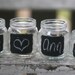 Garden Party Glass Jars With Chalkboard Fronts Rustic Chic (item M10394)
