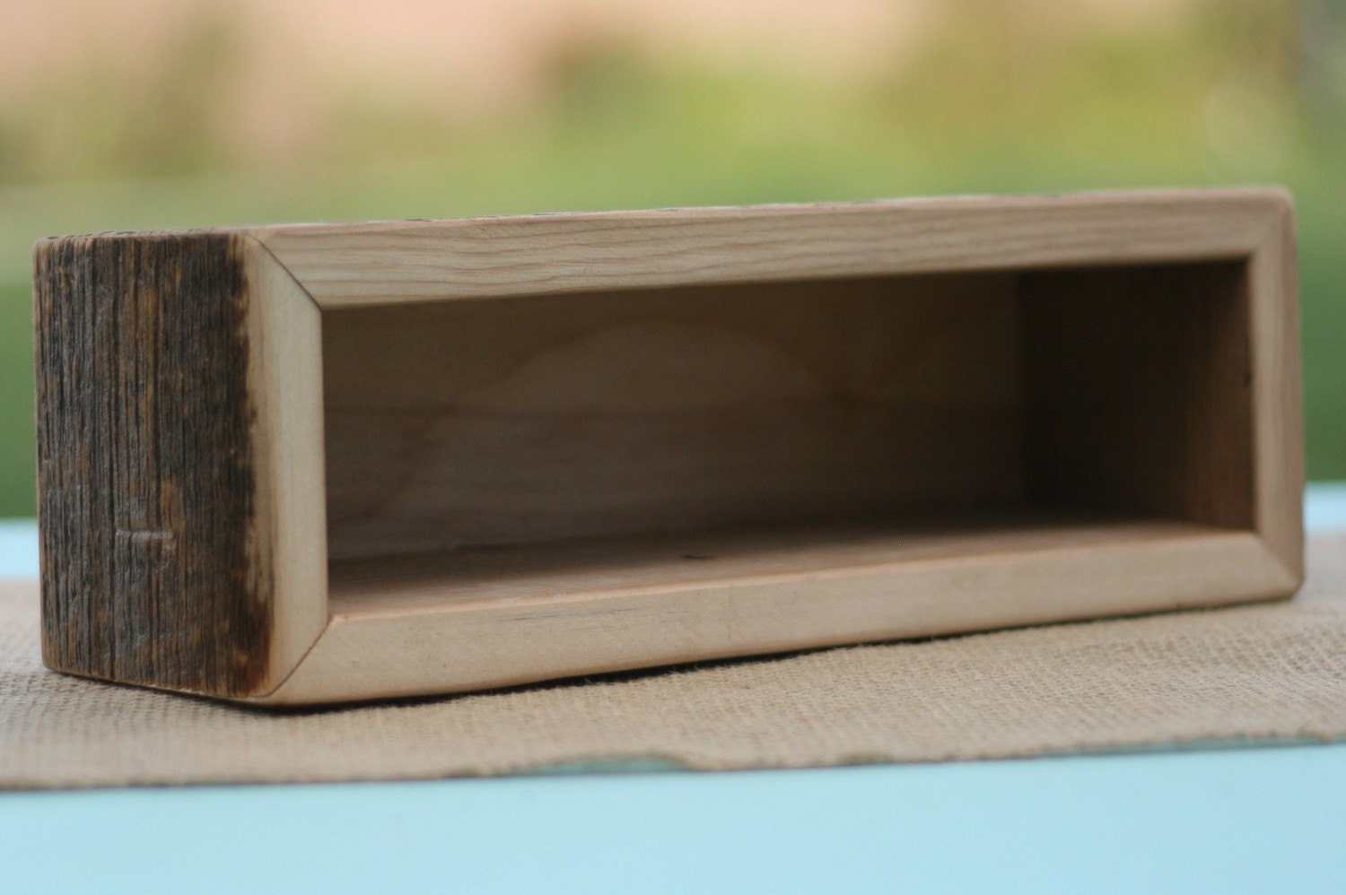 Barn Wood Rustic Vase Centerpiece Personalized (item E10165)