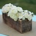Barn Wood Vase Planter Centerpiece Flower Arrangement Holder