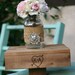 Engraved Custom Medium Cake Stand Rustic Wedding (item E10286)