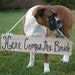 Rustic Chic Weddings Old Barn Wood Hand Painted Here Comes The Bride Sign For Dog Pet Photo Prop