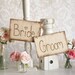Bride and Groom Chair Signs Rustic Wedding (item E10314)