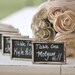 SET of 100 Chalkboard Name Cards Escort Cards Place Cards Rustic Wedding Favors