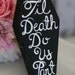 Custom Ring Bearer Pillow Box Til Death Do Us Part Coffin (item P10195)
