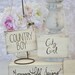 Bride and Groom Chair Signs Rustic Chic Wedding Morgann Hill Designs