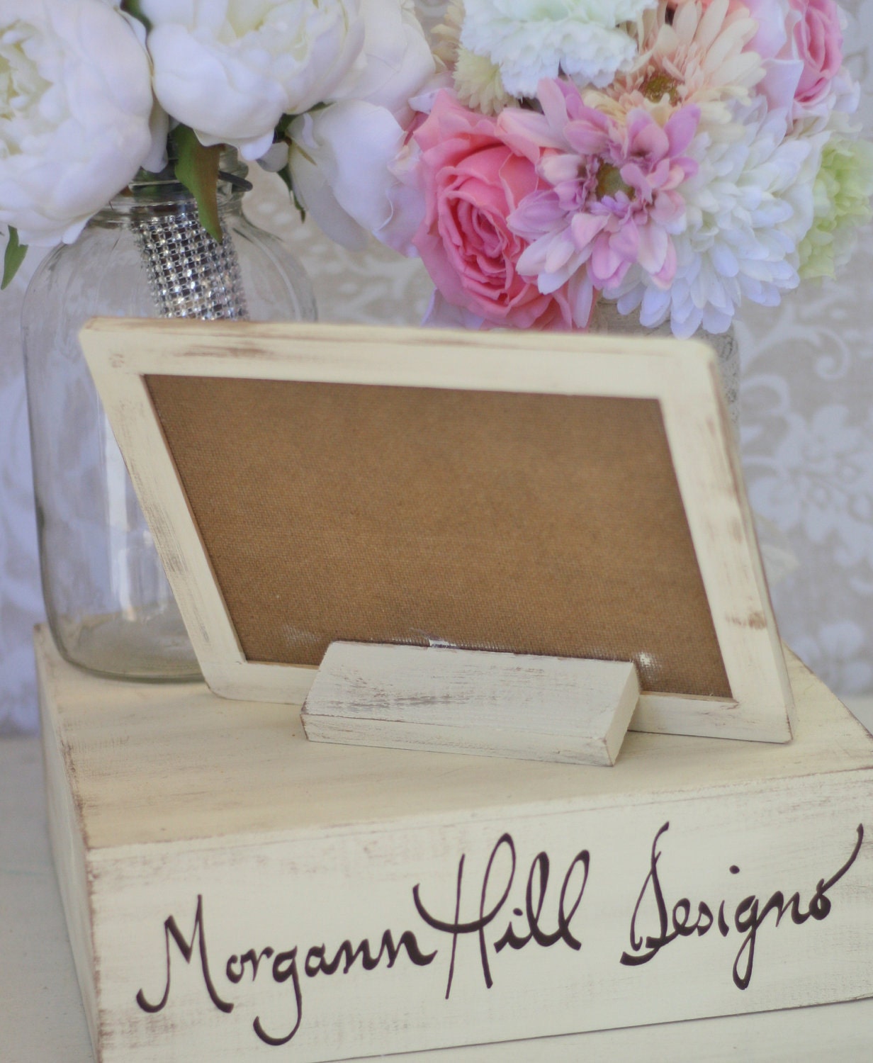 Rustic Wedding Chalkboard Sign 7x10 Frame Shabby Chic Decor (item P10164)
