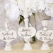 Wedding Unity Candle Set For Mothers Shabby Chic Decor