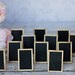Rustic Wedding Chalkboard Signs Shabby Chic Decor SET of 12 (item P10174)