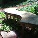 Hand Crafted 44 Inch Pine or Spruce Fan Bench or Table For the Inside or Porch Use