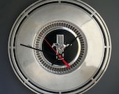 Mustang Wall Clock - 1968 - 1970 Ford Mustang Hubcap Clock - 1969 Muscle Car Clock