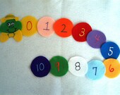 Counting Caterpillar Numbers Flannel Board Felt Story Set and BONUS