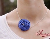 Single Rosebud Necklace- Perfect for bridesmaids or cocktail event