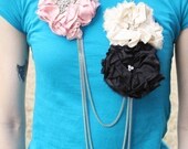 Necklace- Punk Diva Rosebud Necklace- Vanessa- Set Hope Free- (Most Popular Statement Necklace)