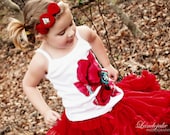 Christmas Red Rose Headband